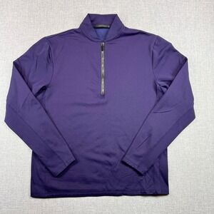 Greyson Siasconset 1/4 Zip Golf Pullover Men Medium Purple Stretch Performance